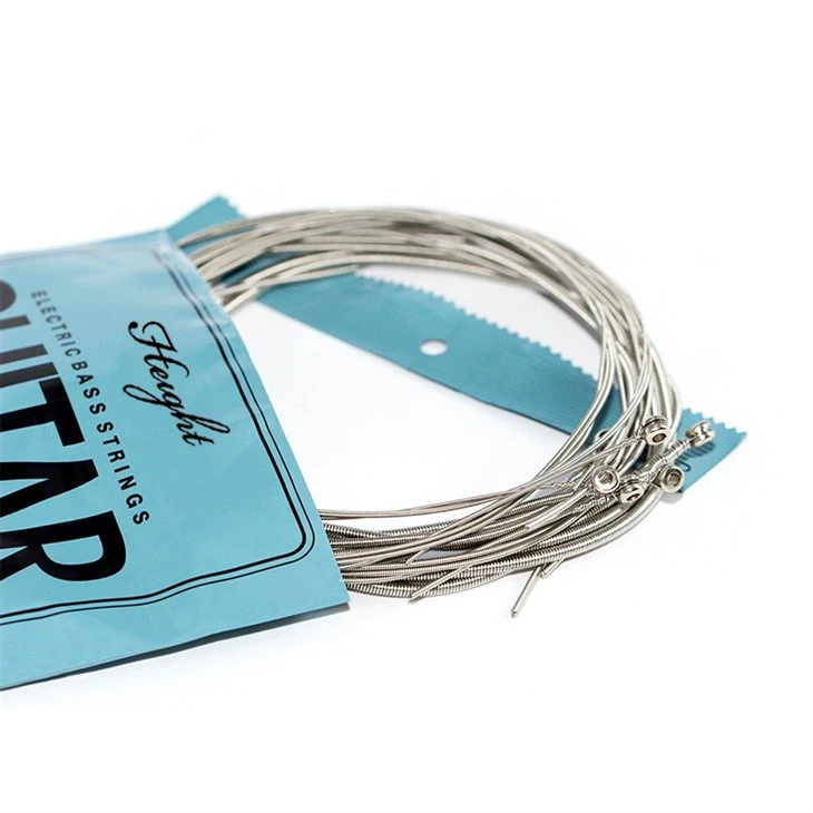 Height VX Bass Guitar Strings - Nickel Plated Hex Carbon Steel, Anti-Rust Coating, Heavy Sound & Moderate Feel