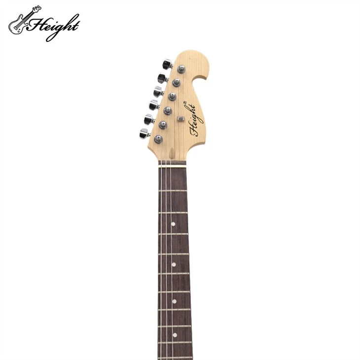 Beginner White Electric Guitar Solid Bass Wood Electric Guitar