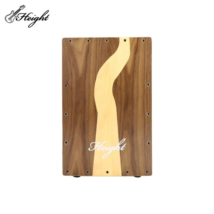 Cajon Box Trommur Walnut Og Birki atvinnuhljóðfæri